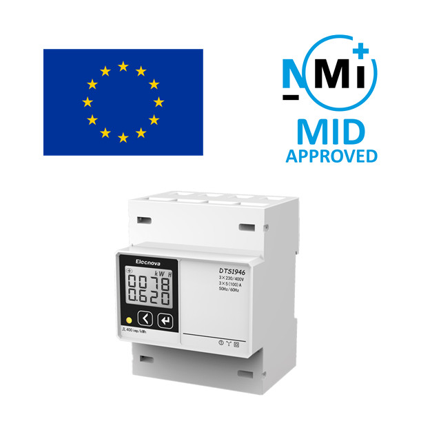 DTS1946-4P Din Rail Mounted Energy Meter